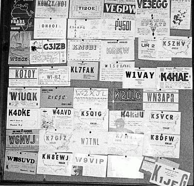 A wider view of Anzick's QSL collection